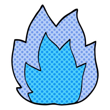 çizgi film doodle patlama alev