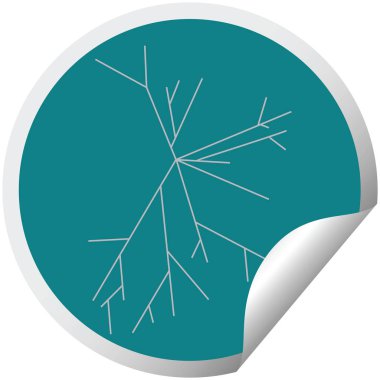 kırık ekran grafik vektör çizim dairesel etiket