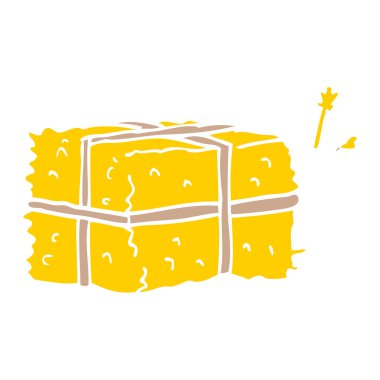 çizgi film doodle balya saman