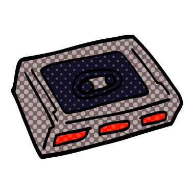 çizgi film doodle kaset deck