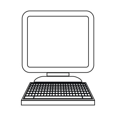 bir bilgisayarın vektör simge tasarlamak