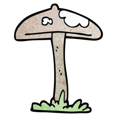 çizgi film doodle mantar illüstrasyon