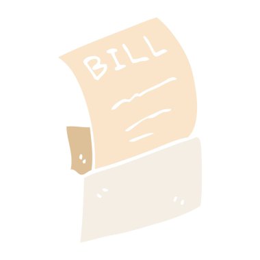 çizgi film doodle bill zarf içinde