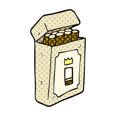 çizgi film doodle paket sigara