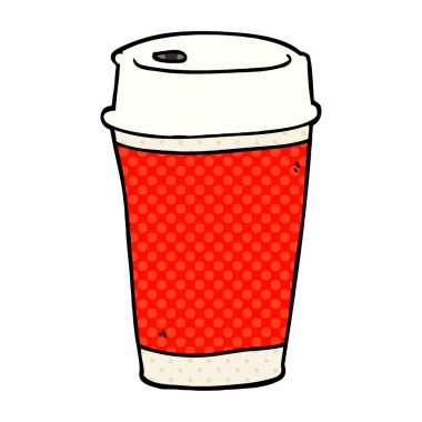 çizgi film doodle kahve almak