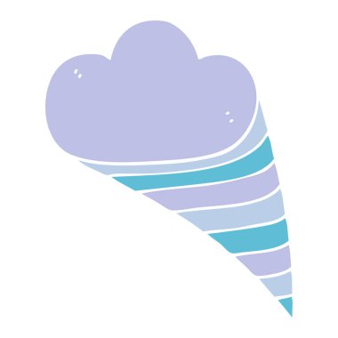 çizgi film doodle dekoratif bulut öğesi