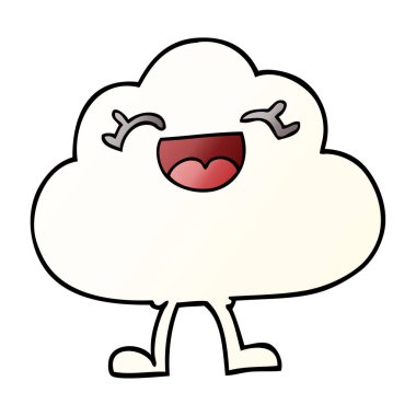 çizgi film doodle ifade hava bulut