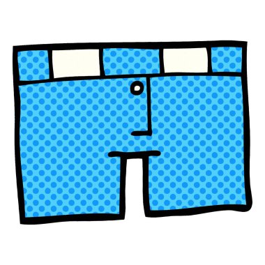 çizgi film doodle giyim, renkli vektör çizim