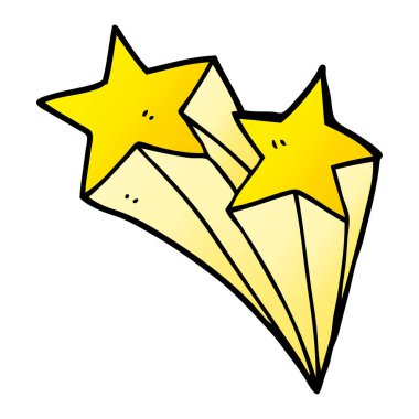 çizgi film doodle göktaşları