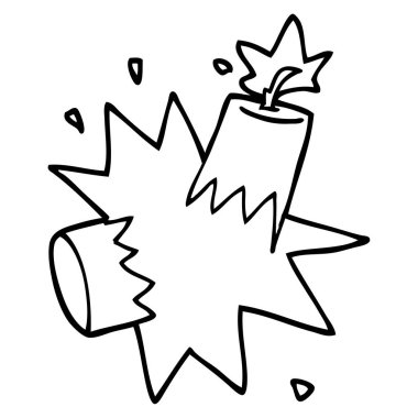 çizim karikatür dinamit