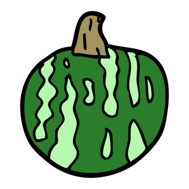 Doodle meyve, renkli vektör çizim karikatür