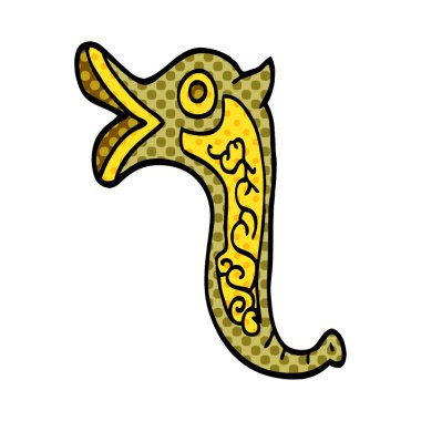 çizgi film doodle savaş trompet