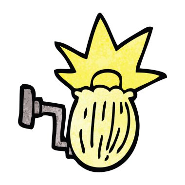 çizgi film doodle ev ışık