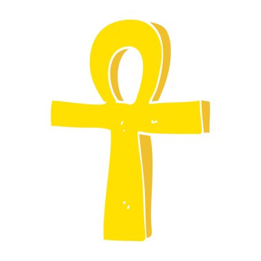 bir ankh karikatür doodle