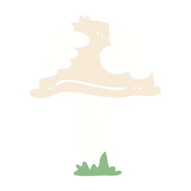 çizgi film doodle yabani mantar