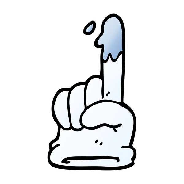 Cartoon Doodle Medische Handschoen — Stockvector