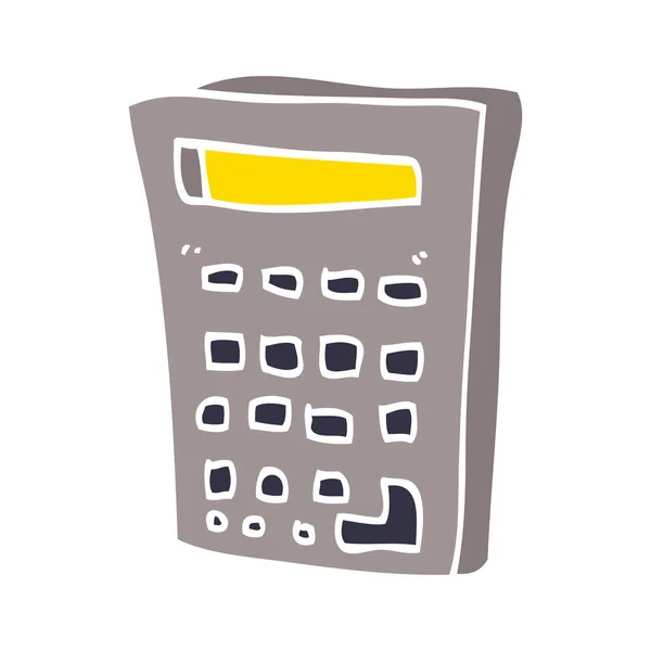 Kreskówka Doodle Elektroniczny Kalkulator — Wektor stockowy