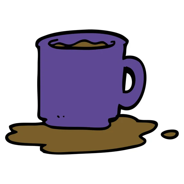 Мультипликационная Кружка Кофе — стоковый вектор