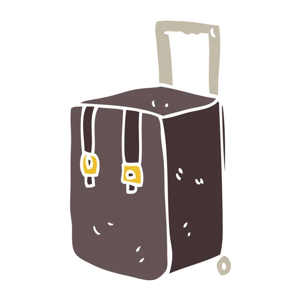 Illustrazione Colori Piatta Dei Bagagli — Vettoriale Stock