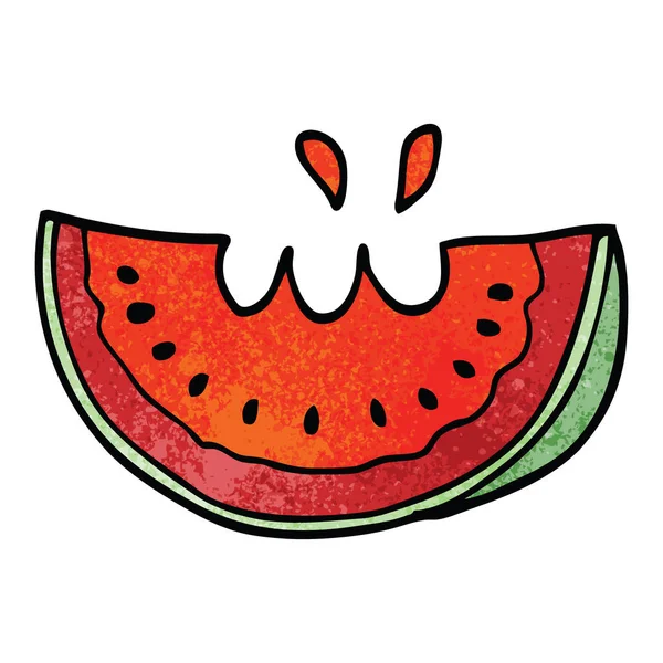 Desenho Animado Doodle Frutas Ilustração Vetorial Colorido —  Vetores de Stock