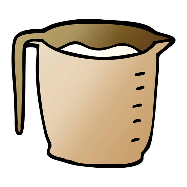 Desenho Animado Doodle Jug Vetor Ilustração — Vetor de Stock