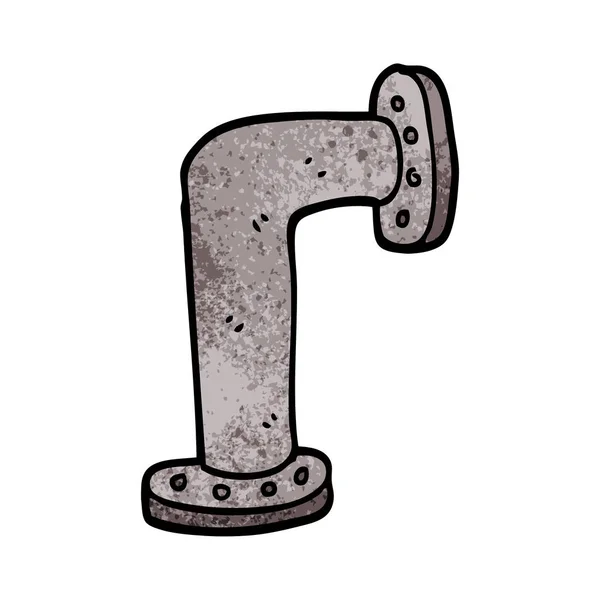 Zeichentrick Doodle Wasserpfeife — Stockvektor