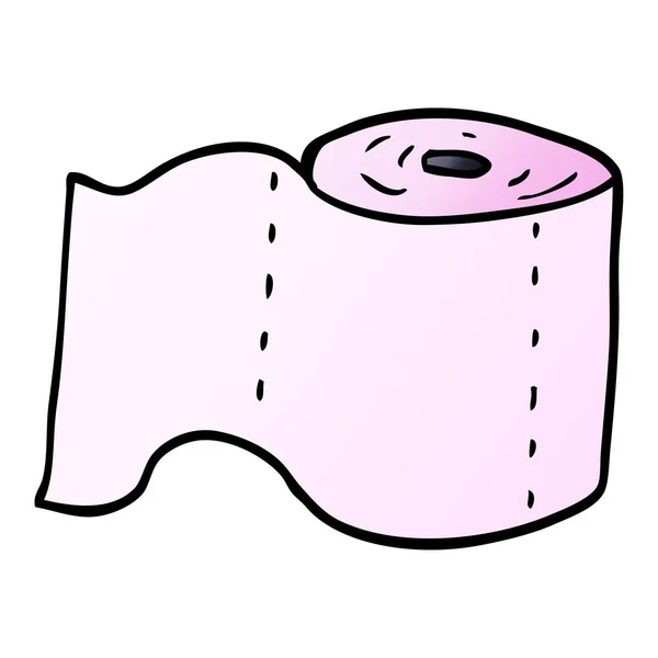 Cartoon Doodle Toilet Roll — Stockvector