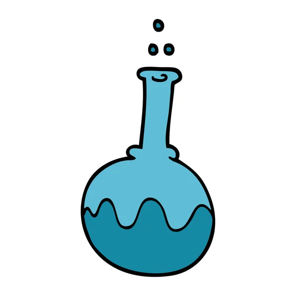 Dessin Animé Doodle Science Tube — Image vectorielle