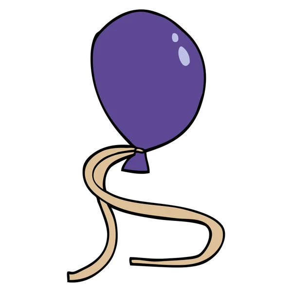 Cartoon Doodle Balloon String — Stock Vector