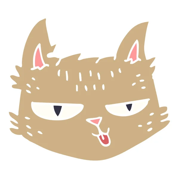 Cartoon Doodle Glad Katt — Stock vektor