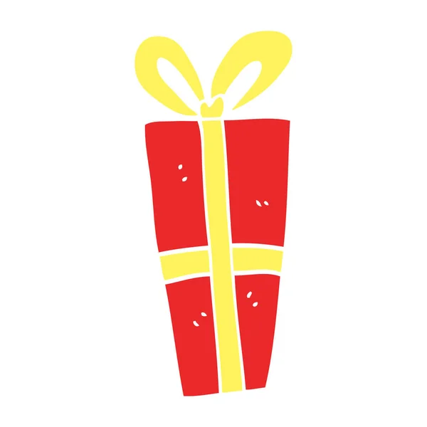 Tekenfilm Doodle Kerstcadeau — Stockvector