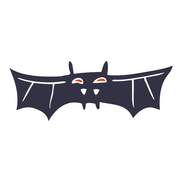 Dessin Animé Doodle Vampire Chauve Souris — Image vectorielle