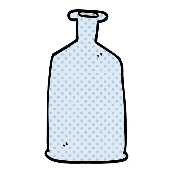 Dessin Animé Doodle Bouteille Verre Clair — Image vectorielle