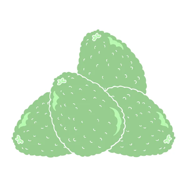 Illustration Couleur Plate Des Avocats — Image vectorielle