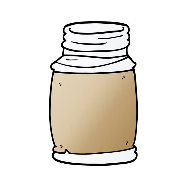 Cartoon Doodle För Lagring Jar — Stock vektor