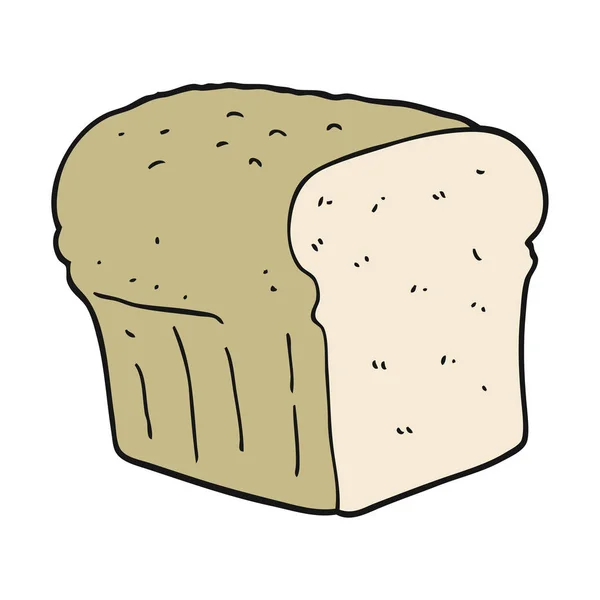 Flache Farbige Darstellung Von Brot — Stockvektor