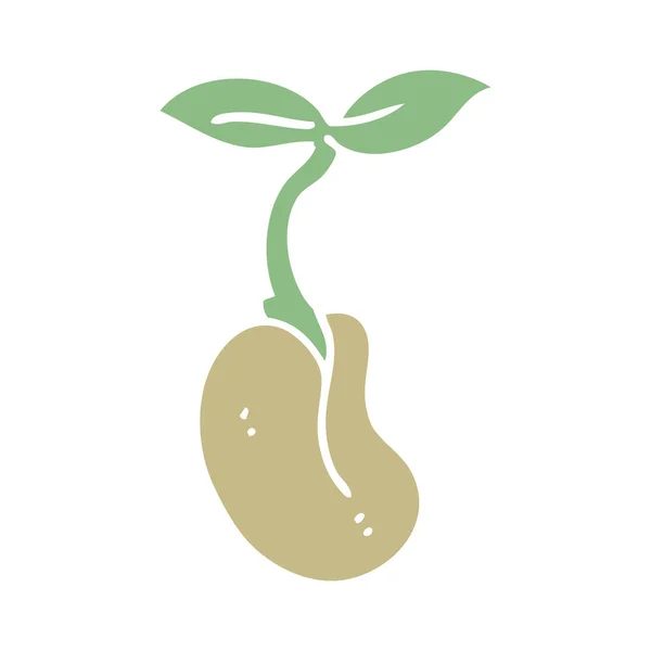 Illustration Plantules Gribouillage Dessin Animé — Image vectorielle