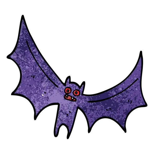 Cartoon Doodle Bat Vektorové Ilustrace — Stockový vektor