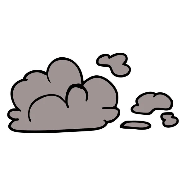 Cartoon Doodle Storm Cloud — Stock Vector