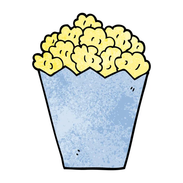 Illustrazione Cartoon Doodle Popcorn — Vettoriale Stock