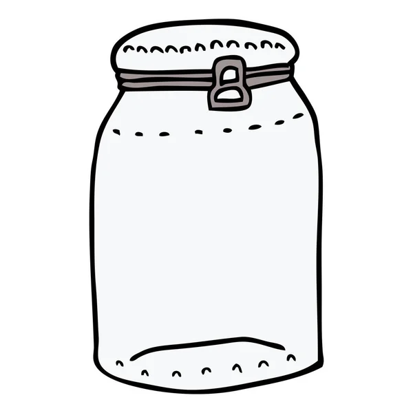 Cartoon Doodle Glas — Stockvektor