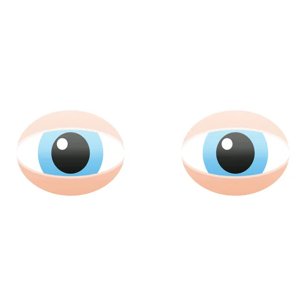 凝视的眼睛图形向量例证图标 — 图库矢量图片