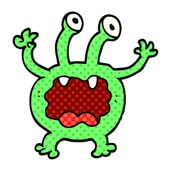 Cartoon Doodle Monster Vektor Illustration — Stockvektor