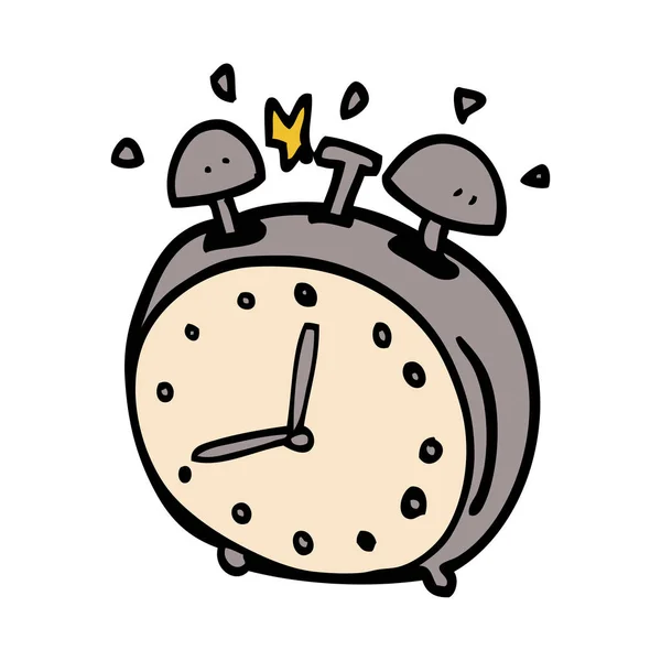 Cartoon Doodle Alarm Clock — Stock Vector