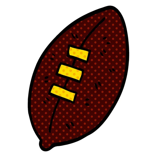 Cartoon Doodle Football Illustration — Stock Vector