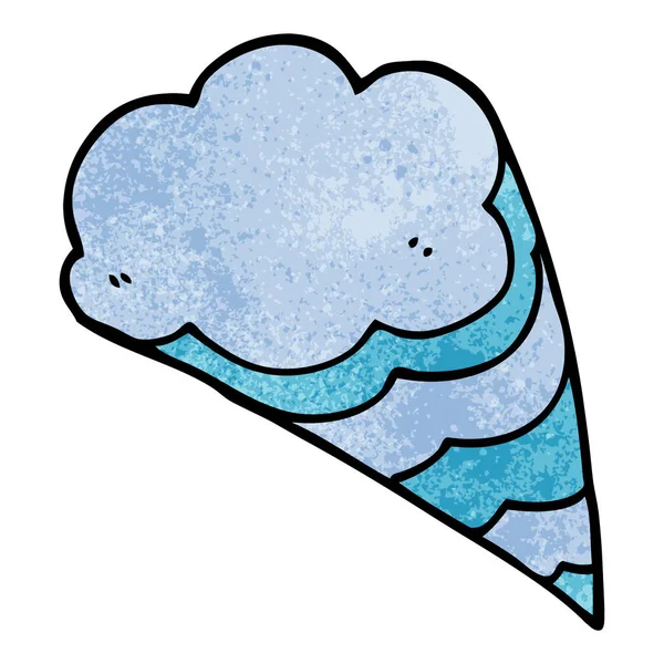 Cartoon Doodle Decorative Cloud Element — Stock Vector