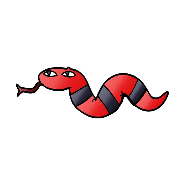 Γελοιογραφία Doodle Του Ένα Φίδι — Διανυσματικό Αρχείο
