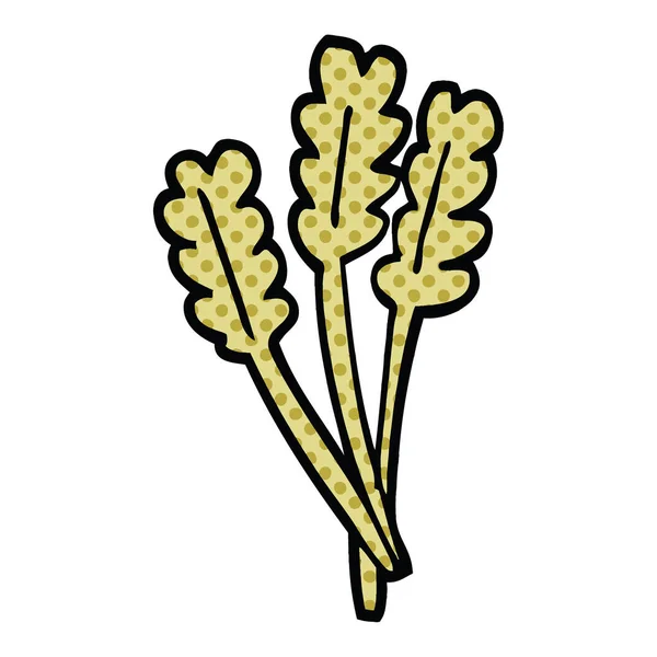 Мультипликационная Сушеная Пшеница — стоковый вектор