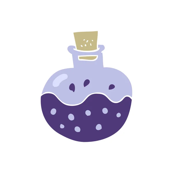 Egale Kleur Illustratie Voor Wetenschap Potion — Stockvector