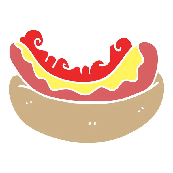Cartoon Doodle Hotdog Bulle — Stock vektor